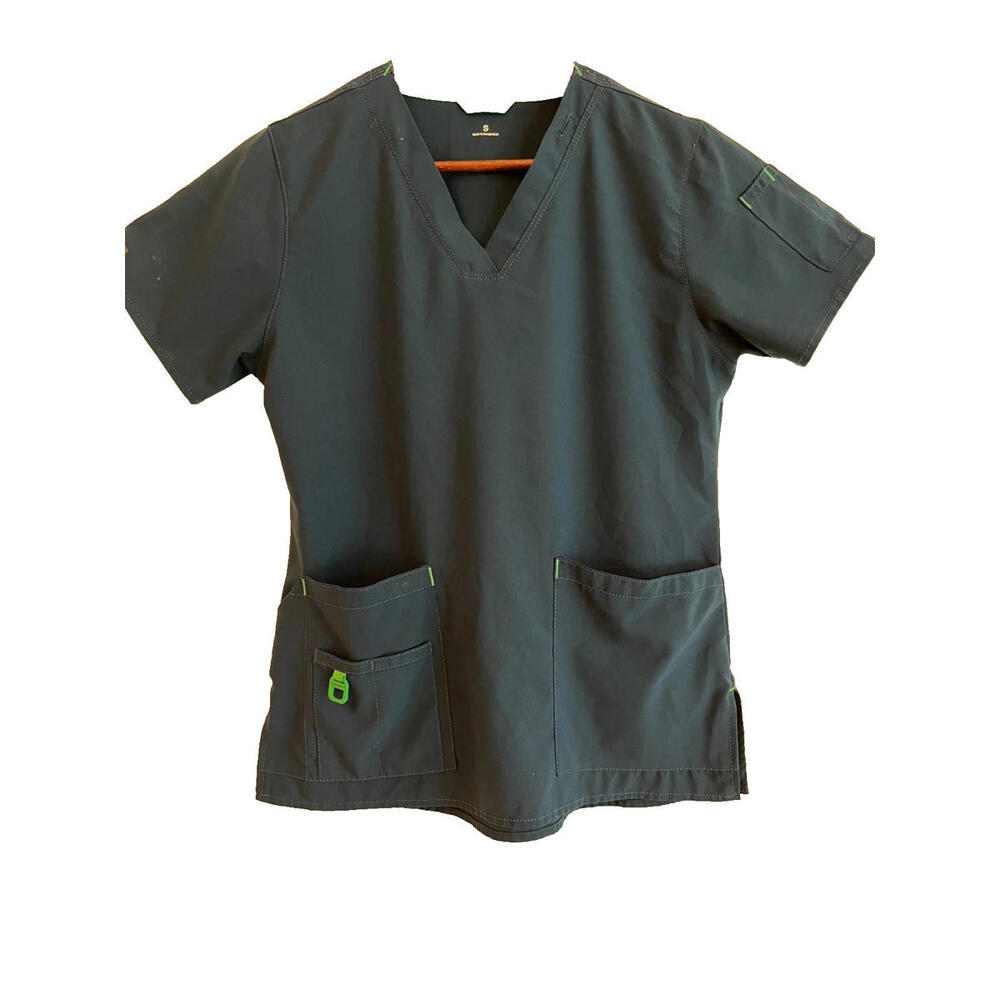 Carhartt Black V-Neck T-shirt with pockets Women's Small